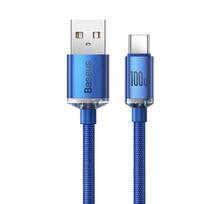 Baseus CAJY000503 Crystal Shine Series Data Cable USB – USB-C 100W 2m Blue