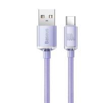 Baseus CAJY000505 Crystal Shine Series Data Cable USB – USB-C 100W 2m Purple