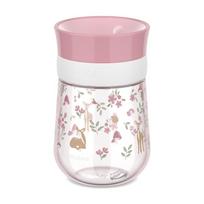 Šviesiai rožinės spalvos iš plastiko vaikiškas puodelis 300 ml Fairy Garden – Mepal