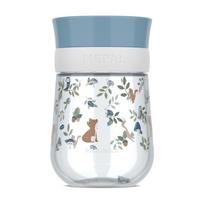 Šviesiai mėlynos spalvos iš plastiko vaikiškas puodelis 300 ml Forest Friends by Little Dutch – Mepal