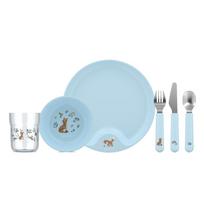 Plastikiniai vaikiški valgomojo rinkiniai 6 vnt. Forest Friends by Little Dutch – Mepal