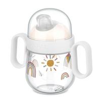 Smėlio spalvos iš plastiko vaikiškas puodelis 200 ml Sunshine & Rainbow – Mepal