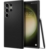 Juodas dėklas Spigen Liquid Air telefonui Samsung Galaxy S23 Ultra