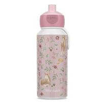 Šviesiai rožinės spalvos iš plastiko vaikiškas buteliukas 400 ml Fairy Garden – Mepal