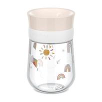 Smėlio spalvos iš plastiko vaikiškas puodelis 300 ml Sunshine & Rainbow – Mepal