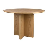 Apvalios formos valgomojo stalas iš ąžuolo ø 120 cm Laurent – White Label