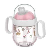 Šviesiai rožinės spalvos iš plastiko vaikiškas puodelis 200 ml Fairy Garden – Mepal