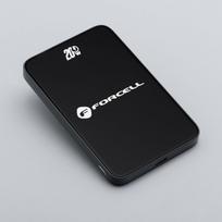 Powerbank, suderinamas su MagSafe Forcell F-Energy SuperSlim F5K8 QC4.0 PD3.0 15W 5000 mAh juodas