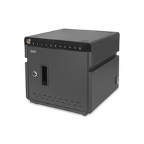 Nešiojamų kompiuterių spinta DIGITUS DN-45004 10 vietų ventiliatorius 10 USB UV lempa temperatūros jutiklis