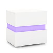 Naktinis staliukas LED Juoda/balta