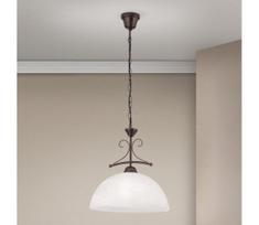 Orion - Liustra su grandine RULA 1xE27/40W/230V Ø 35 cm balta/bronzinė