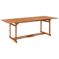 vidaXL Sodo valgomojo stalas, 220x90x75 cm, akacijos medienos masyvas