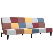 vidaXL Dvivietė sofa-lova, audinys