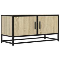 vidaXL Televizoriaus spintelė, ąžuolo, 80x34,5x40cm, mediena/metalas
