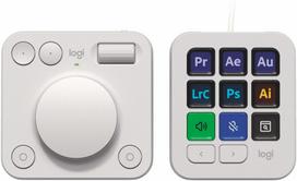 Klaviatūra Logitech MX Creative Console, balta sp.