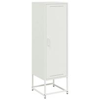 vidaXL Komoda, baltos spalvos, 36x39x123cm, plienas