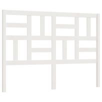 vidaXL Lovos galvūgalis, baltas, 156x4x104cm, pušies medienos masyvas