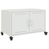 vidaXL Televizoriaus spintelė, baltos spalvos, 68x39x43,5cm, plienas