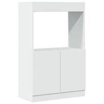 vidaXL Komoda, baltos spalvos, 63x33x100cm, apdirbta mediena