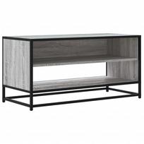 vidaXL Televizoriaus spintelė, pilka, 91x40x46cm, mediena ir metalas