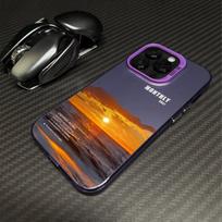 Saulėlydžio iPhone 15 Pro dėklas 14/13 lazeriniam 12, 11Xs Max/Plus, tide xr/x. 16