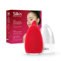 Silk'n Bright Red - silikoninis vibracinis veido valymo šepetėlis, 7 greičiai