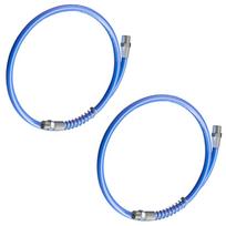 2PCS Grease Guns Hose Replacement 10000PSI Flexible Non Kink Design with Coupler For Manual And Electric Grease Guns