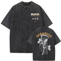 Washed Vintage Rock Band Bad Omens Do You Feel Love  Europe Tour Tshirt Men Women Casual Oversized T Shirts Male Streetwear S