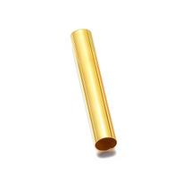 50/100PCS Copper Hollow Tube Spacer Beads Connectors Straight Bead for DIY Bracelet Necklace Jewelry Making Finding Accessories 2x10mm - 50PCS