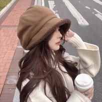 Cold Prevention Autumn Winter Beret Hat Classic French Style Women Basin Cap Breathable Ear Protection Leisure Bucket Hat