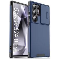 Full Body Protection Window Sliding Camera PC Case For Samsung Galaxy S26 S25 S24 S23 S22 Ultra Plus FE Anti-fingerprint Cover Galaxy S24