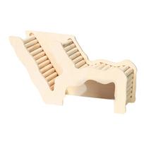 Hamster Hideout Hiding Ladder Cage Accessories Small Animals Dwarf Hamsters Gerbils Wood Tunnel Toy Pet Supplies Running Toy