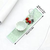 Anti Slip Silicone Cutting Board Drying Pad - Kitchen Sink Countertop, Bowl Rack, and Utensil Rack with Drainage Function