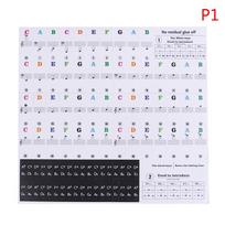 54 61 88 Keys Electronic Piano Keyboard Sound Name Stickers Key Sticker