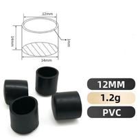 8-32PCS PVC Soft Rubber Round Tube Stainless Steel Cap Anti Slip Wear Resistant Silent Table Chair Floor Protective Rubber Cover 8PCS
