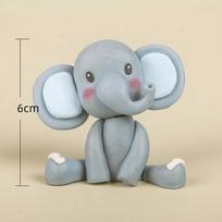 3D Jungle Animals Cake Toppers Cute Elephant Giraffe Lion Monkey Cake Topper Animal Theme Soft Cake Decoration
