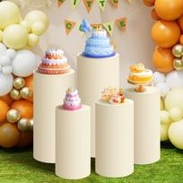 Cylinder Pedestal Stand Covers, Spandex Cylinder Stand Covers for Party, Wedding or Event Decor - Only Contains Cylinder Covers 1PC 50x27cm dramblio kaulas