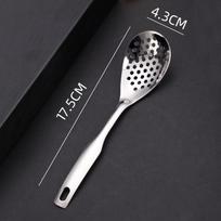 Durable Spoon With Holes Stainless Steel Cuisine Caviar Builder Roe Sauce Strainer Spoon Kitchen Cooking Gadgets