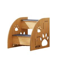 Pet Ramp Non-Slip Wooden Dog Stairs Safety Railing Wear-Resistant Pet Staircase Sturdy Removable Dog Ladder Helping Climb