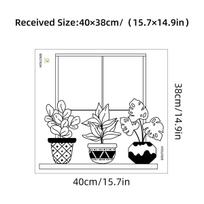 Plant bonsai self-adhesive wall stickers for bedroom, living room, room background, wall decoration, wall stickers