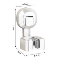 Suction Cup Mop Holder Punch Frees Wall Mount Broom Hook ABS Silicone Grip Non Slip Waterproof For Bathroom Kitchen Garage