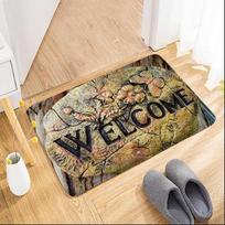 2D Pebble Stone Pattern Doormat Non-Slip Entry Floor Mat Cute Footprint Home Decor Rug for Bathroom Welcome Carpet for Entryway 40x60cm