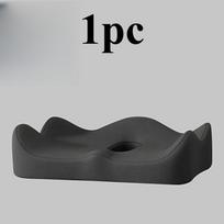 1pc Ergonomic Seat Cushion with 3D Memory Foam Support, Anti-Slip Base, for Office Chair, Car, Wheelchair, All-Day Comfort