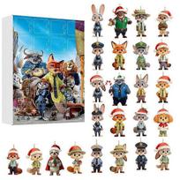 Crazy Zootopia Advento kalendorius staigmena 2D mėlyna