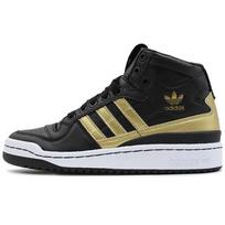 (WMNS) adidas originals Forum Mid 'Black/Gold' Women's D98179 EU 36