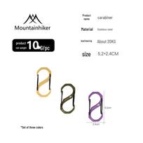 Quick Release Carabiner Keychain with Retractable Steel Wire for Outdoor Camping or Backpacking