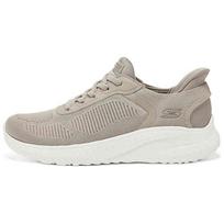 Skechers Bobs Sport Comfortable Shock-Absorbing Durable Low-Top Casual Shoes Women sneakers Gray Brown 117497-TPE 36
