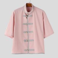INCERUN Summer Men Short Sleeve Stitching Casual Oversized Tops Shirts XL