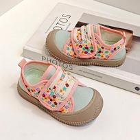 2026 Kids' Breathable Velcro Canvas Shoes - New Style Boys' & Girls' Outdoor Spring Casual Shoes. 24