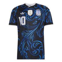 adidas Argentinos 2026 išvykos Messi marškinėliai Azijos dydis 'Black Lucid Blue' Vyriški KH3940 XXL blue